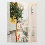 Lemon Tree in Alley of Old Town of Lisbon - Portugal Travel Photography Poster Gallery Image 4