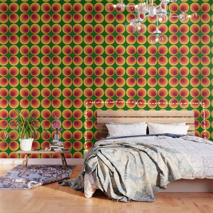 Retro Mod Circle Pattern 522 Wallpaper Gallery Image 3