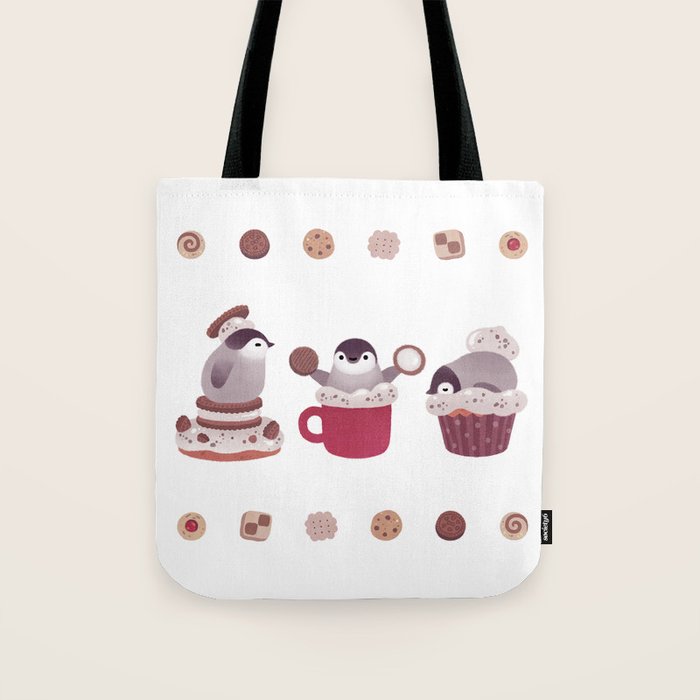 Cookie & cream & penguin Tote Bag Gallery Image 1