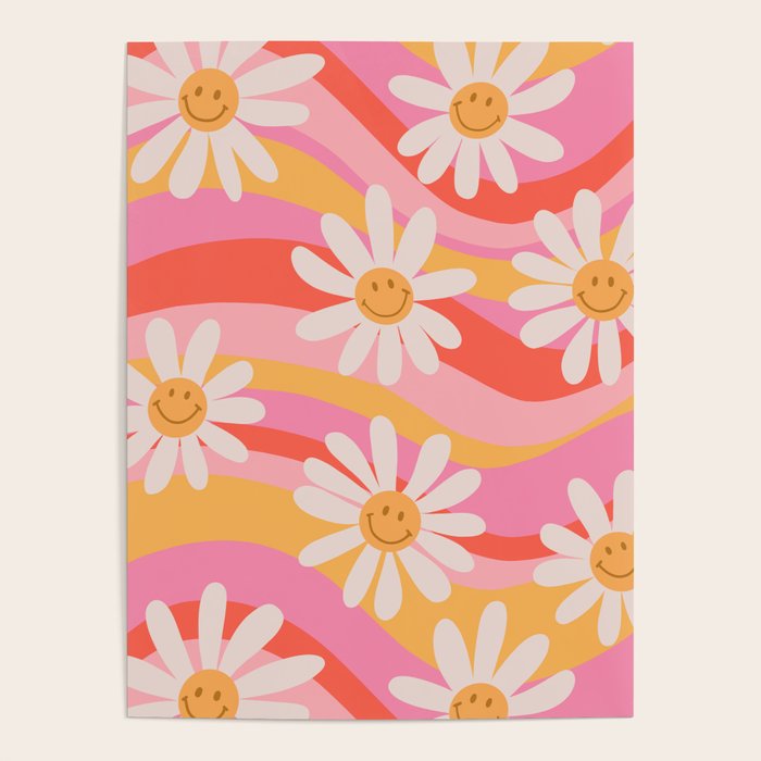 Wavy Daisies Poster Gallery Image 1