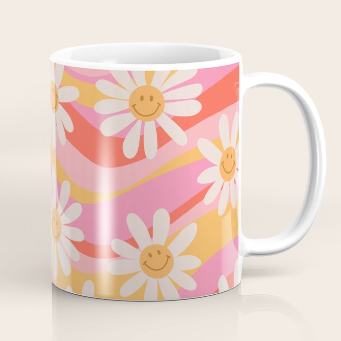 Wavy Daisies Coffee Mug Gallery Image 1