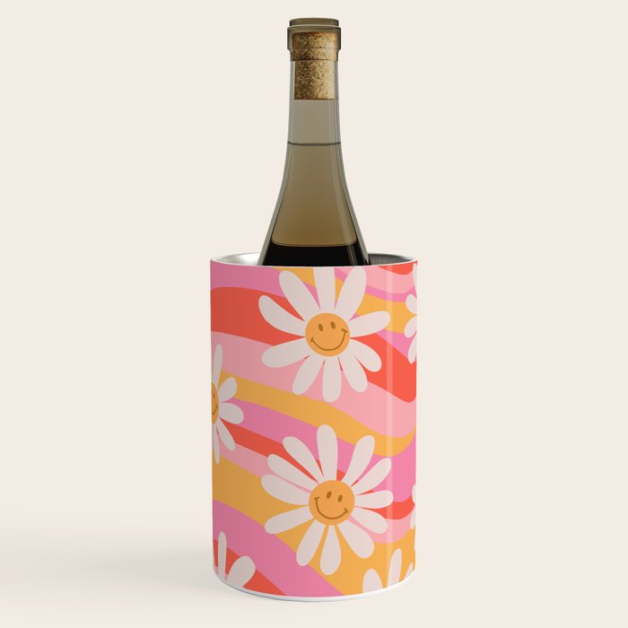 Wavy Daisies Wine Chiller Gallery Image 1