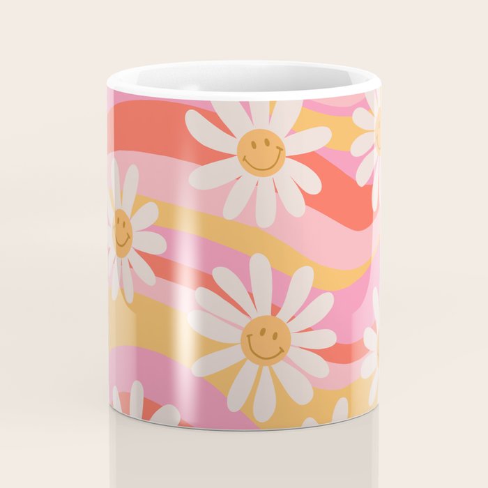 Wavy Daisies Coffee Mug Gallery Image 4