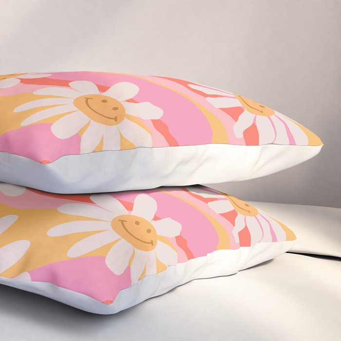Wavy Daisies Pillow Sham Gallery Image 3