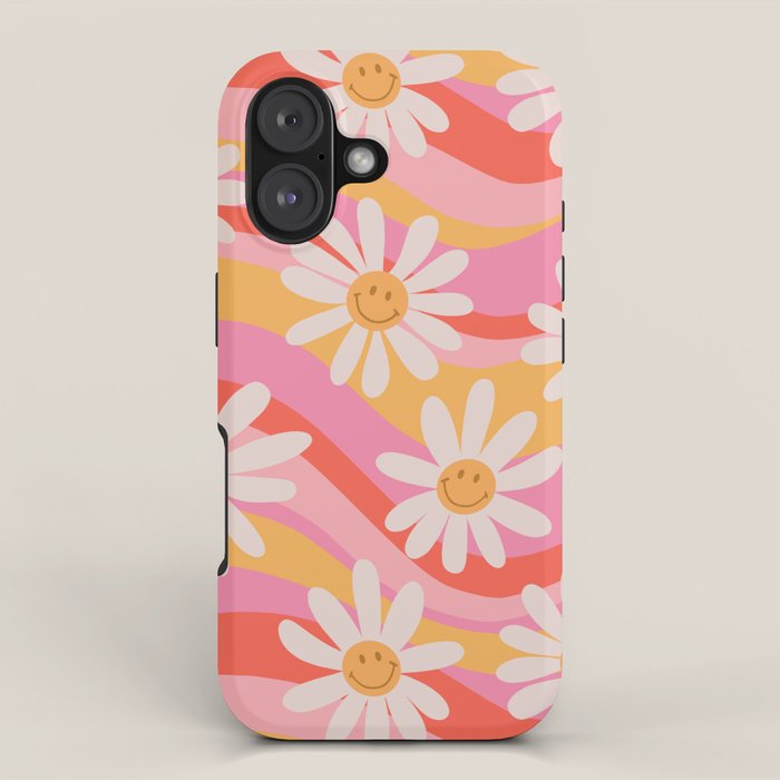 Wavy Daisies iPhone Case Gallery Image 1