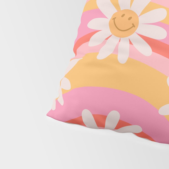 Wavy Daisies Pillow Sham Gallery Image 4