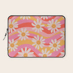 Wavy Daisies Laptop Sleeve Gallery Image 1