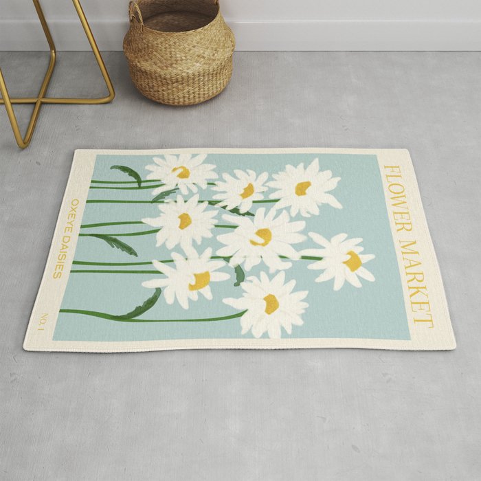 Flower Market - Oxeye daisies Rug Gallery Image 1