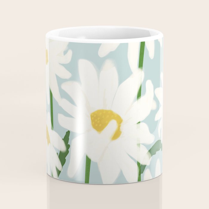 Flower Market - Oxeye daisies Coffee Mug Gallery Image 4