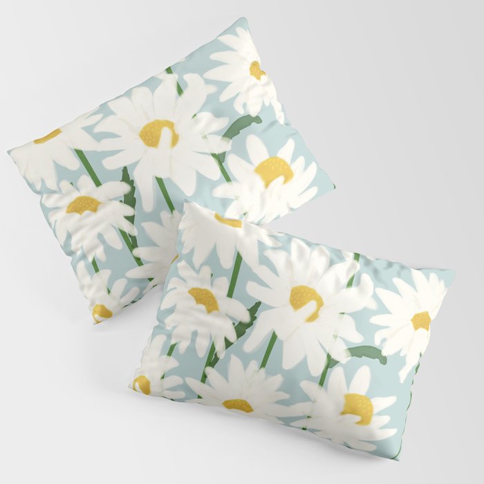 Flower Market - Oxeye daisies Pillow Sham Gallery Image 1