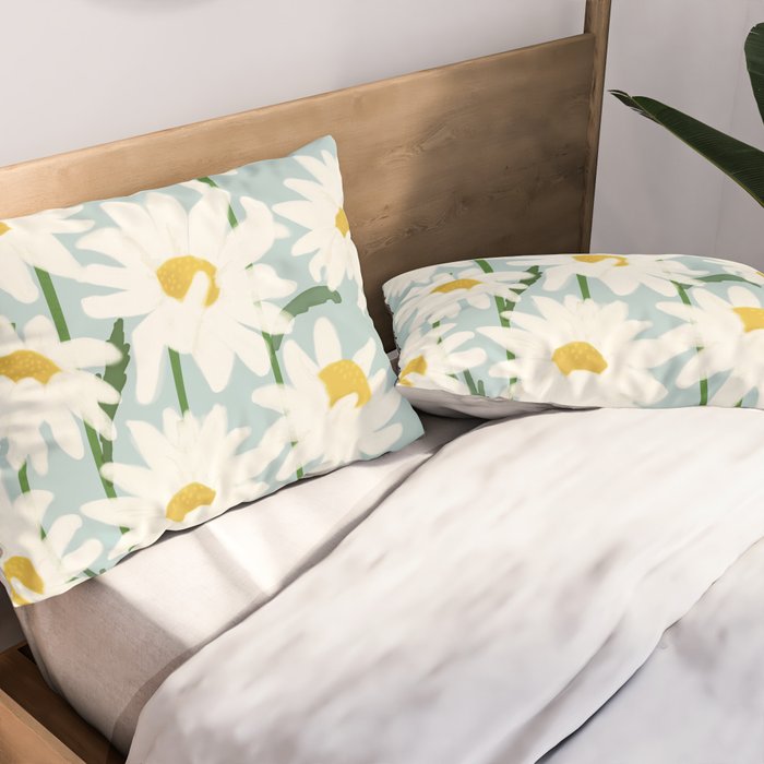 Flower Market - Oxeye daisies Pillow Sham Gallery Image 2