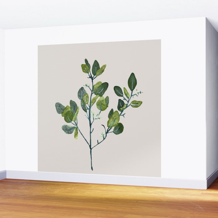 Eucalyptus Branch Wall Mural Gallery Image 2