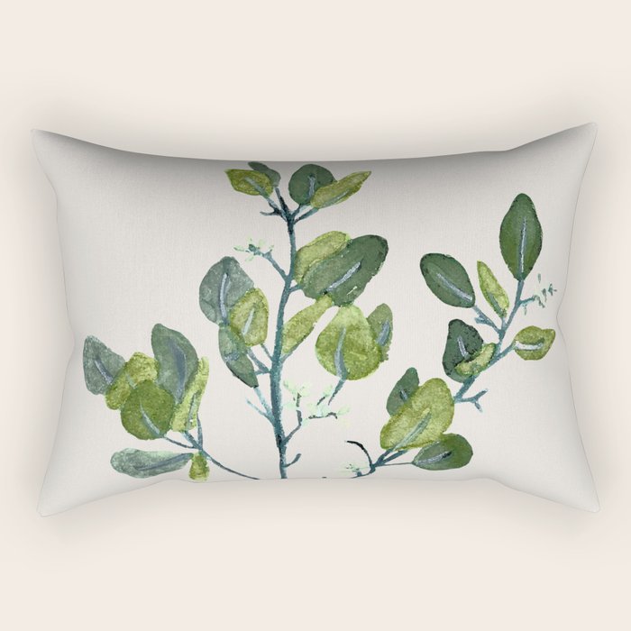 Eucalyptus Branch Rectangular Pillow Gallery Image 2