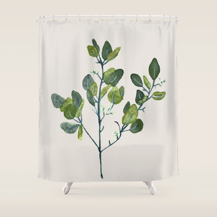 Eucalyptus Branch Shower Curtain Gallery Image 1