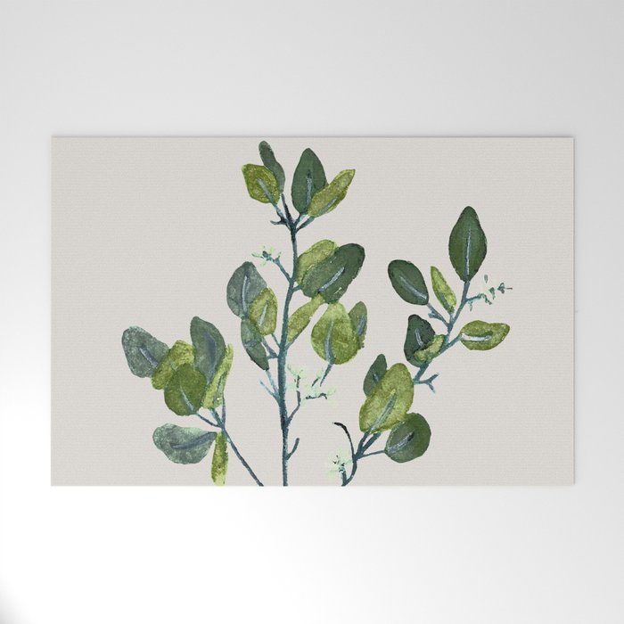 Eucalyptus Branch Welcome Mat Gallery Image 1