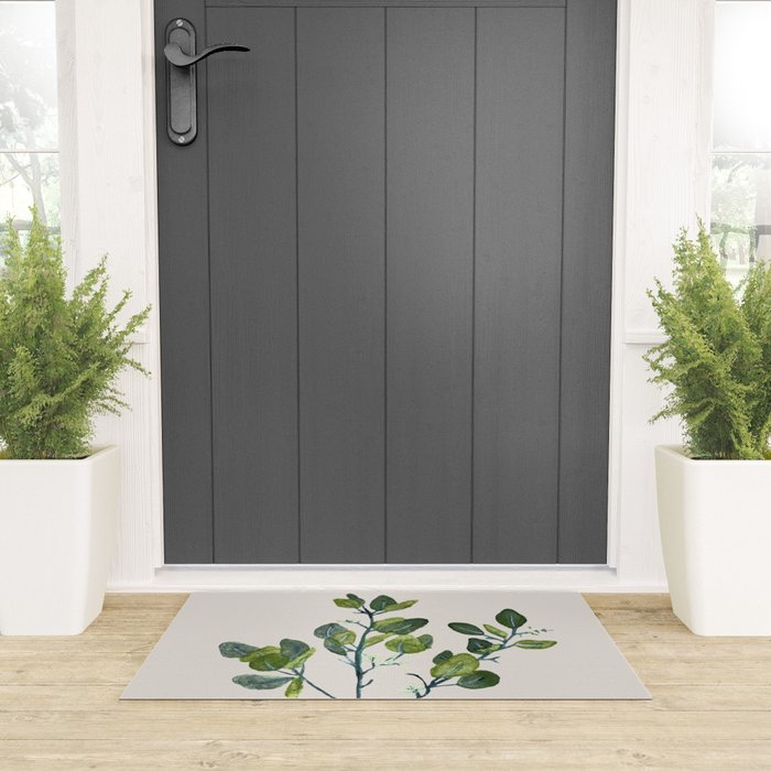Eucalyptus Branch Welcome Mat Gallery Image 3