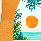 Seaside Surf Retreat Tropical Landscape / Villa Series Coffee Mug Gallery Image 2