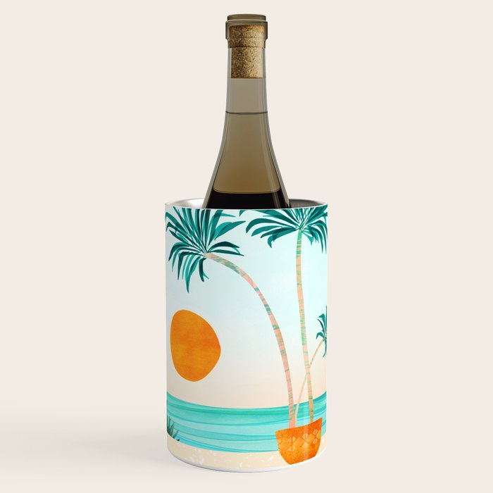 Seaside Surf Retreat Tropical Landscape / Villa Series Wine Chiller Gallery Image 3
