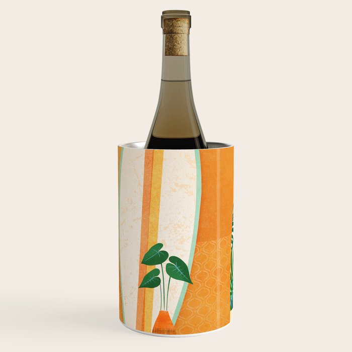 Seaside Surf Retreat Tropical Landscape / Villa Series Wine Chiller Gallery Image 2