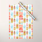 90s Drinks Wrapping Paper Gallery Image 1