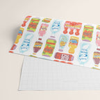90s Drinks Wrapping Paper Gallery Image 2