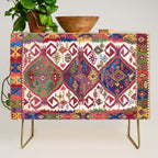 Adana Kilim South East Anatolia Antique Tribal Rug Print Credenza Gallery Image 1