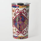 Adana Kilim South East Anatolia Antique Tribal Rug Print Travel Mug Gallery Image 1