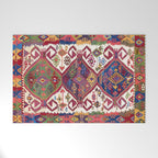 Adana Kilim South East Anatolia Antique Tribal Rug Print Welcome Mat Gallery Image 1