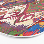 Adana Kilim South East Anatolia Antique Tribal Rug Print Bath Mat Gallery Image 3