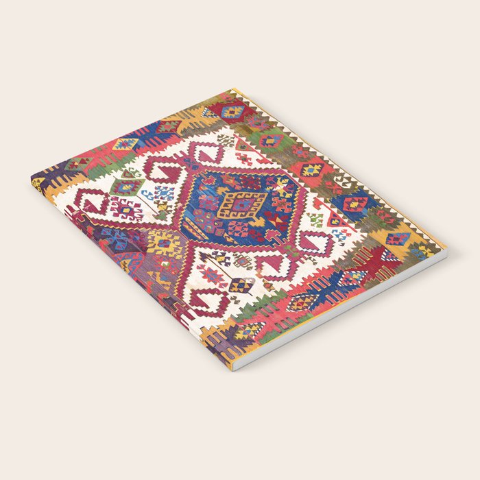 Adana Kilim South East Anatolia Antique Tribal Rug Print Notebook Gallery Image 2