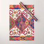 Adana Kilim South East Anatolia Antique Tribal Rug Print Wrapping Paper Gallery Image 1