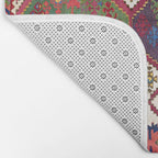 Adana Kilim South East Anatolia Antique Tribal Rug Print Bath Mat Gallery Image 2
