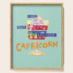 Capricorn Feelings in Pastel Green | Zodiac Series Serving Tray Gallery Image 1