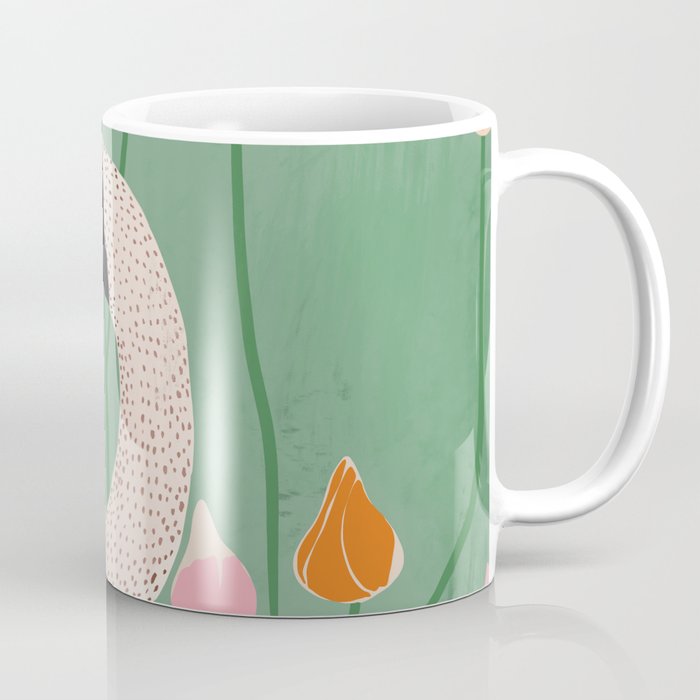 Swan in Flowers Coffee Mug Gallery Image 1