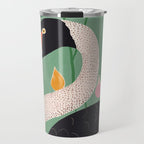 Swan in Flowers Travel Mug Gallery Image 1