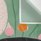 Swan in Flowers Wall Tapestry Gallery Image 3