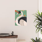 Swan in Flowers Poster Gallery Image 2