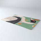 Swan in Flowers Rug Gallery Image 3
