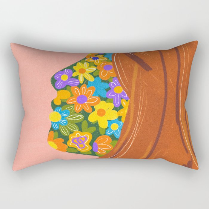 Made of flowers Rectangular Pillow Gallery Image 1