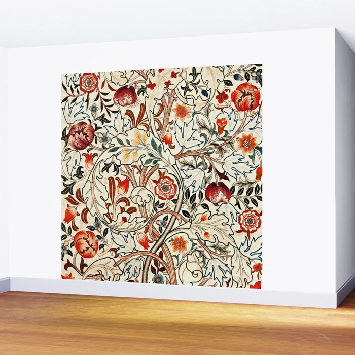 William Morris Floral Acanthus Wall Mural Gallery Image 2