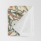 William Morris Floral Acanthus Throw Blanket Gallery Image 3