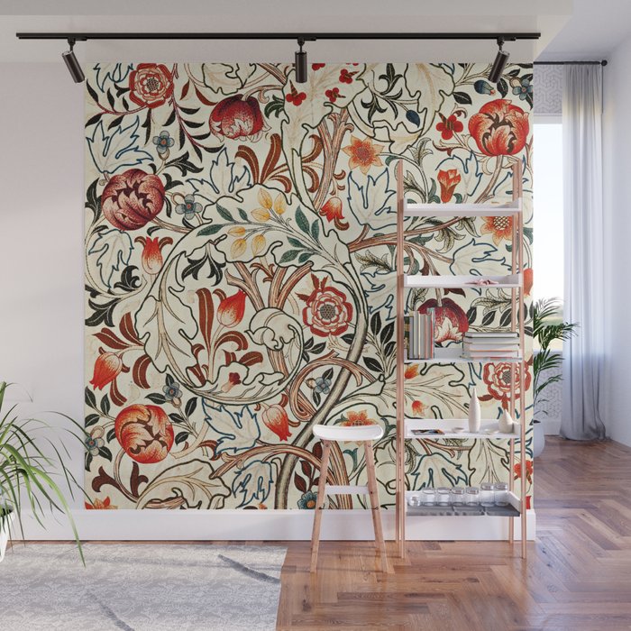 William Morris Floral Acanthus Wall Mural Gallery Image 1