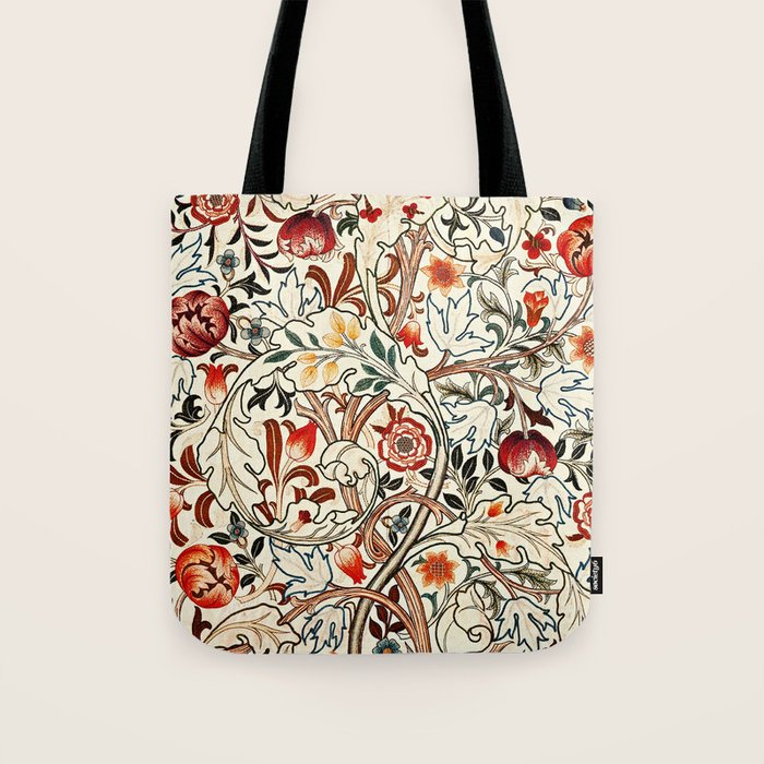 William Morris Floral Acanthus Tote Bag Gallery Image 1