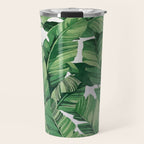Tropical banana leaves V Travel Mug Gallery Image 1
