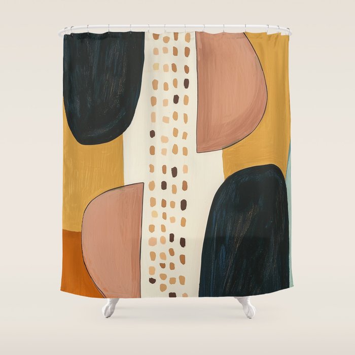 Abstract Shape Study Shower Curtain Gallery Image 1