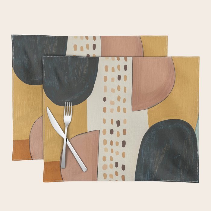 Abstract Shape Study Placemat Gallery Image 1
