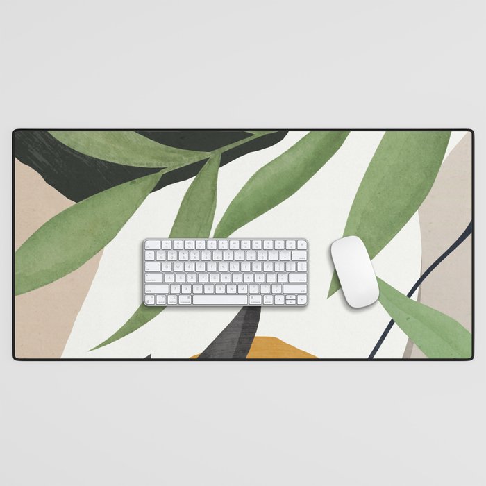 Abstract Art Tropical Leaves 39 Desk Mat Gallery Image 1