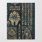 Egyptian hieroglyphs and deities -Abalone and gold Notebook Gallery Image 4