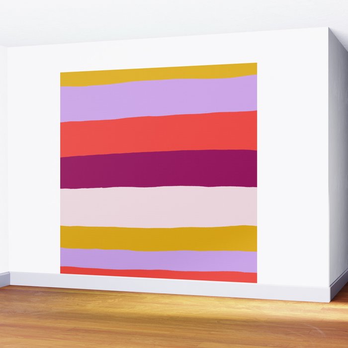 Sunset Stripes Wall Mural Gallery Image 2
