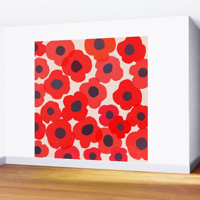 poppy 7 Wall Mural Gallery Image 2